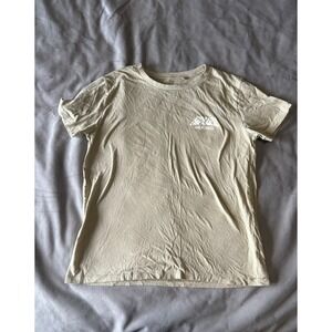 Rip Curl California Graphic T-Shirt Tan Beige Sunset Beach Surf Tee Mens Medium